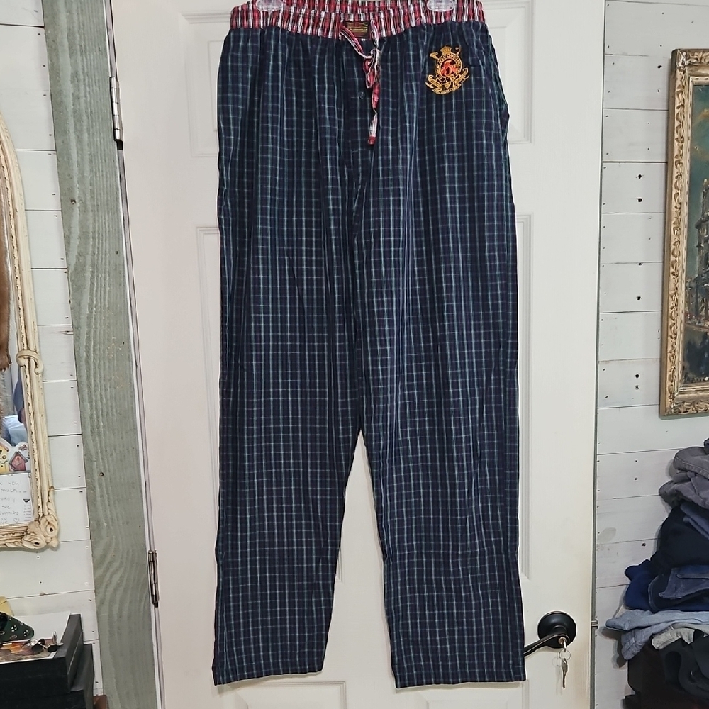 Men's Blue Checkered Pants